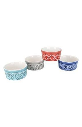 BIA Cordon Bleu Set of 4 Stoneware Dominique Soufflé Dishes in White Multi at Nordstrom Rack