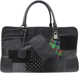 Loewe Pre-owned Handbag - Dames - Vintage Handtas - Zwart - ONE Size - Leer - Vintage