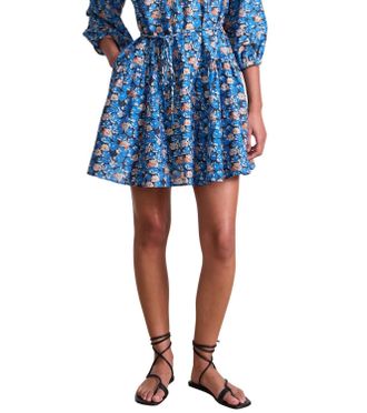 Apiece Apart Trinidad Mini Dress In Florette Blue
