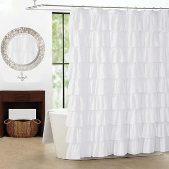 OEM Rideau De Douche - 183 X 183 Cm - Tissu &Eacute;pais Non Transparent - Pour Baignoire Et Cabine De Douche - 1 Pi&egrave;ce