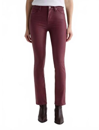 AG - Adriano Goldschmied Mari Coated Jean In Leatherette Winery