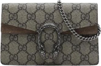 Gucci Pre-owned Suede Crossbody Bag - Dames - Vintage Schoudertas - Bruin - ONE Size - Leer - Vintage