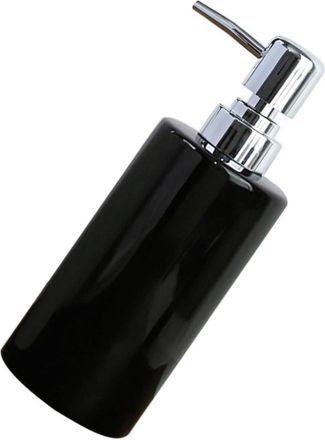 OEM Botella De Cer&aacute;mica Negra Brillante De 250 Ml Con Bomba Met&aacute;lica, Recargable, Dispensador Para Jab&oacute;n L&iacute;quido O Loci&oacute;n
