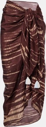 Anna Kosturova Copricostume tie-dye in seta