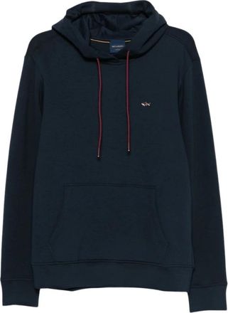 Paul & Shark Pullover Hoodie - Heren - Hoodies - Blauw - 2XL - Katoen - Hoodies & sweatvesten