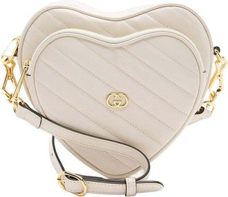 Gucci Matelass&eacute; Interlocking G Heart Mini Shoulder Bag (Authentic Pre-Loved)