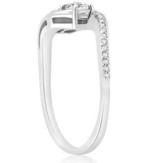 Pompeii3 1/2 Carat 2 Stone Forever Us Diamond Engagement Ring White Gold Size Selectable