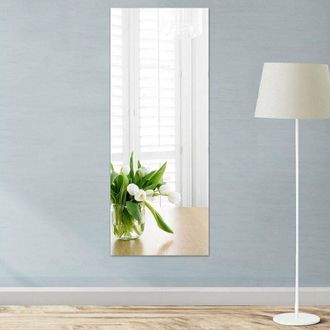 OEM Specchio Da Parete Autoadesivo 40 X 122 Cm - Acrilico Flessibile Da 0,3 Mm - Specchio Senza Cornice Per Bagno E Camera Da Letto -crezuo