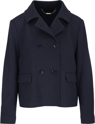 Kiton Giacca doppiopetto crop - Blu