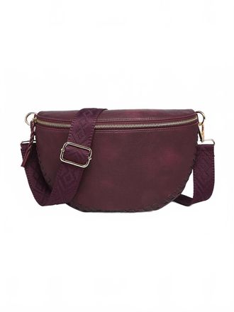 Jen & Co. Womens Janae Crossbody Bag In Cherry Lacquer