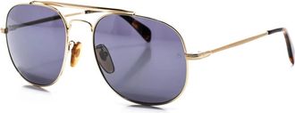 Eyewear by David Beckham Vierkante Metalen Zonnebril - Heren - Zonnebrillen - Geel - ONE Size - Accessoires