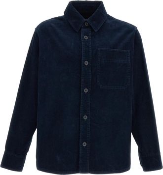 A.P.C. Sovracamicia Overshirt - Heren - Casual Overhemden - Blauw - S - Katoen - Overhemden