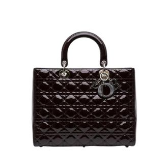 Dior Pre-owned Lady Dior - Dames - Pre-owned - Bruin - Maat: ONE Size Leer