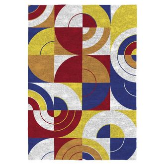 Nafnaf Alfombra decorativa de fibras naturales multicolor 160x230 cm