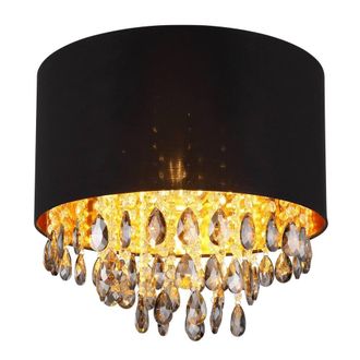 Netlighting Coletta Cylindrical Ceiling Light Matt Black 1x E27