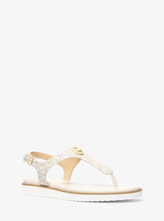 Michael Kors Val Signature Logo Thong Sandal