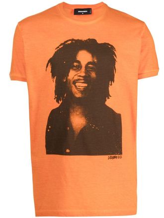 Dsquared2 T-shirt Bob Marley - Arancione