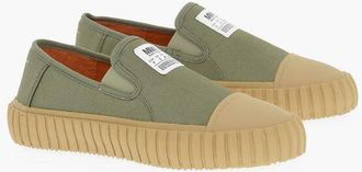 Maison Margiela MM6 Canvas Slip on Sneakers with Contrasting Details size 35