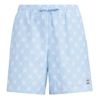 adidas (WMNS) adidas Neo Pattern Printing Lacing Casual Sports Shorts Blue IB5843