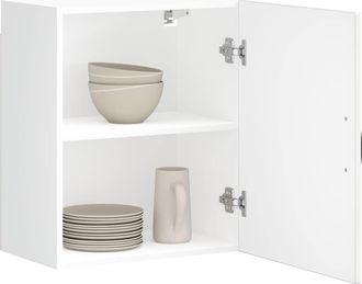 vidaXL Vidaxl Pensili Da Cucina 2 Pz Lucca In Legno Multistrato Bianco