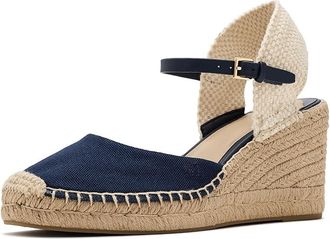 Lauren Ralph Lauren Robby Canvas Jute Espadrille Womens Sandals Refined Navy/Refined Navy/Natural : 9.5 B - Medium