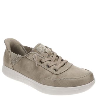Skechers Womens Hands Free Slip-Ins Skip Cute - B Cute Sweet Sneaker, Taupe, 7.5 Wide