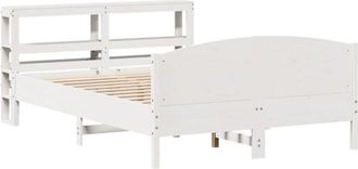 vidaXL Vidaxl - Bed Frame without Mattress White 160x200 cm Solid Wood Pine