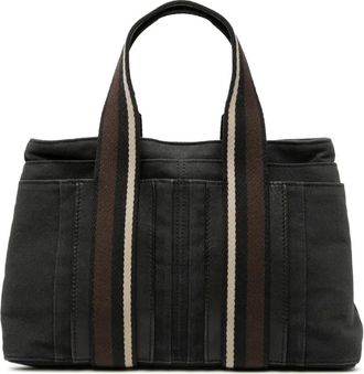 Herm&egrave;s 1990-2010 Canvas Sac Troca Horizontal PM handtas - Zwart