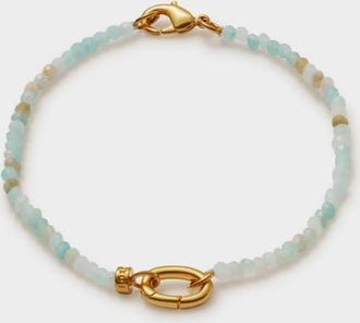 Katie Loxton Amazonite Bracelet in Gold at Nordstrom, Size 7