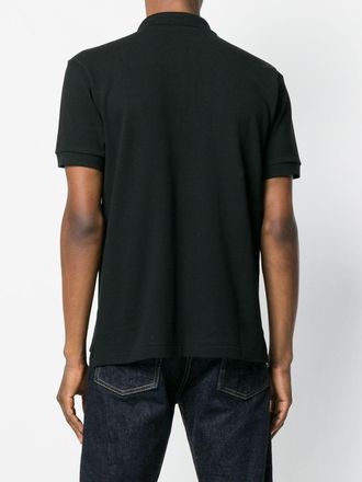 Comme Des Gar&ccedil;ons Heart-Patch Cotton Piqu&eacute; Polo - Black