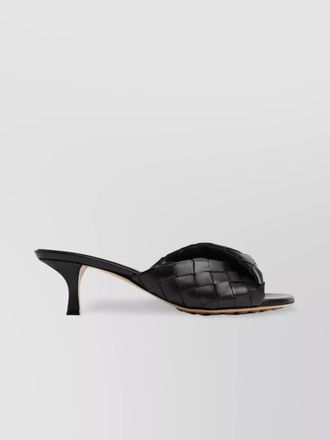 Bottega Veneta leather intrecciato mule sandals