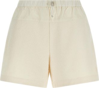 Moncler White Polyester Bermuda Womens Shorts