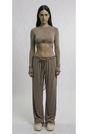 Mother of All Papper Ripple Pants in Brown at Nordstrom, Size X-Small/small
