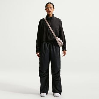 Nike Womens Nike Sportswear Mid-Rise Lightweight UV Pants in Black | IO3376-010