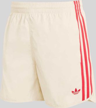 adidas Originals Regular Fit Trainingsshorts mit Logo Stitching in Beige, Gr&ouml;&szlig;e XXL