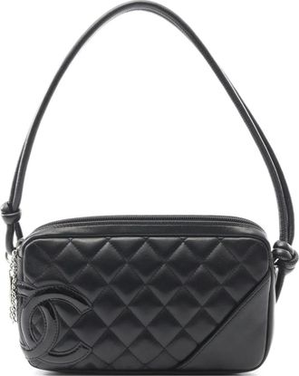 Chanel Borsa a mano Cambon Line trapuntata 2003-2004 - Nero
