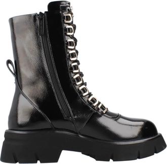 Noa Harmon Chakra Combat Lace-up Laarzen - Dames - Veterlaarzen - Zwart - 38 EU - Schoenen