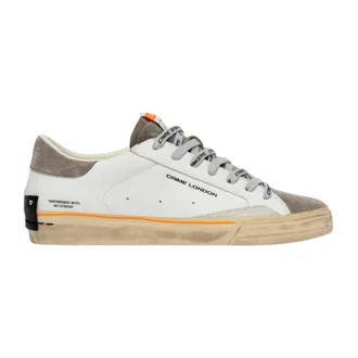 Crime London Sneakers, male, White, Size: 8 US Sneaker Distressed