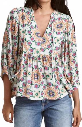 Dear John Denim Saylor Paisley Babydoll Top In Ivory