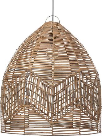 Oresteluchetta L&aacute;mpara de techo de rat&aacute;n natural 68x60x60 cm