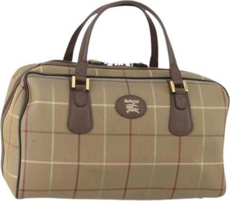 Burberry Pre-owned Weekend Bags, female, Beige, Size: ONE SIZE Pre-owned Boston Bag