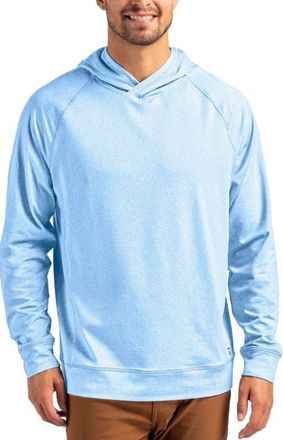 Cutter & Buck Adapt Heather Hooded Pullover in Atlas Heather at Nordstrom, Size Xxx-Large
