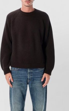 Saint Laurent cashmere ribbed crew neck sweater