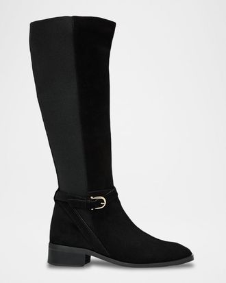 Aquatalia Claudette Suede Knee-High Boots