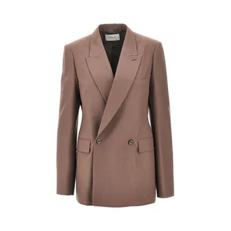 Christophe Lemaire Blend Tropical Wool double-breasted jacket Woman 36