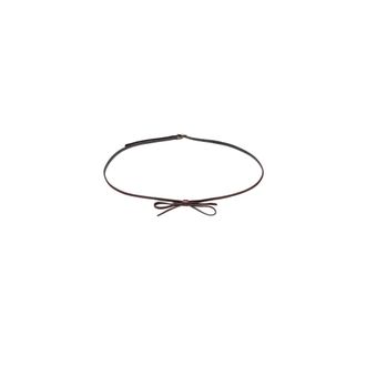 Plan C Plan C, Accessoires, Dames, Bruin, ONE Size, Leer, Skinny Strik Riem