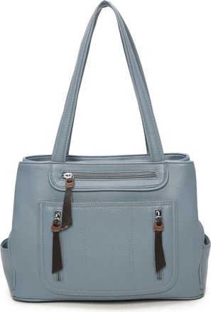 Generic Womens Utility Shoulder Bag with Multiple Zip Pockets - Crossbody Handbag with Double Compartments, Side Pocket & Detachable Long Strap - Everyday Lig