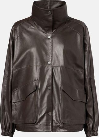 Nour Hammour Anorak leather jacket