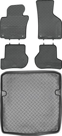 OEM Skoda Octavia Ii Kombi De 2005 A 2013. Juego De Alfombrillas De Goma Para Coche Y Maletero