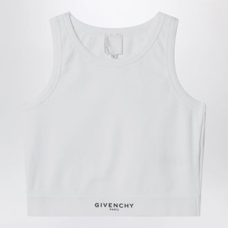 Givenchy White cropped top with logo